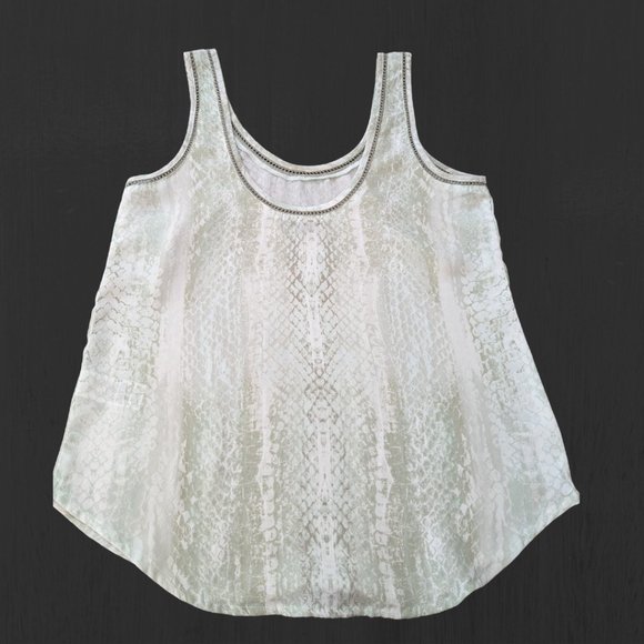 GARAGE Snake Print Tank grey/green - Size XS - Picture 3 of 5